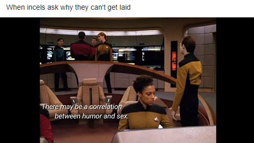 This meme is a screenshot from a Star Trek: The Next Generation episode where a character, Lieutenant Worf, is being asked about his lack of intimacy with his wife. The meme is captioned "When you're asked to explain why you haven't had sex in months" and features a quote from the episode: "In the Klingon Empire, it is not a question of if you will be married, but to whom."